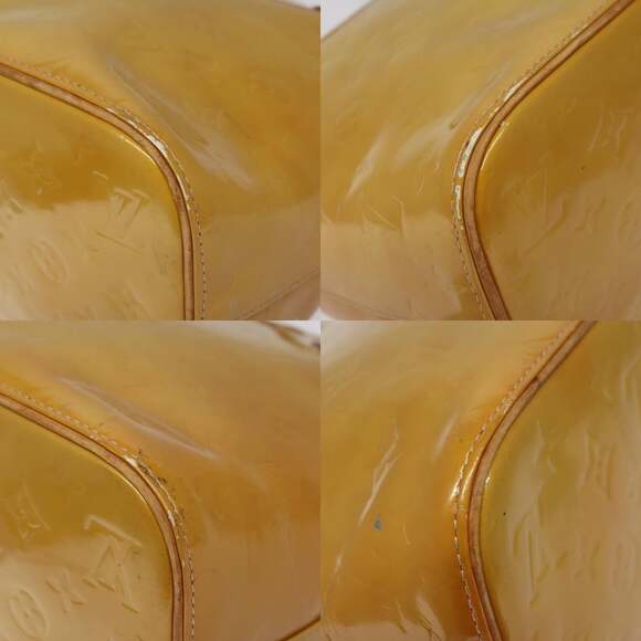 LOUIS VUITTON Monogram Vernis Houston Hand Bag Beige M91004 - Picture 10 of 13